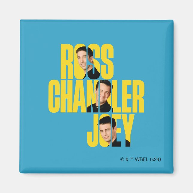 Imã FRIENDS™ | Ross, Chandler & Joey (Frente)