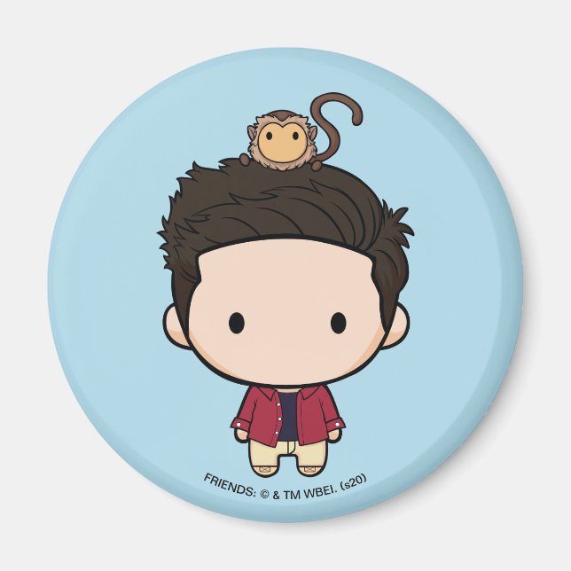 Imã FRIENDS™ | Ross Chibi (Frente)