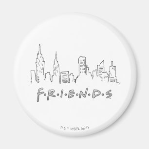 Imã FRIENDS™   Silhueta da Cidade de Nova York