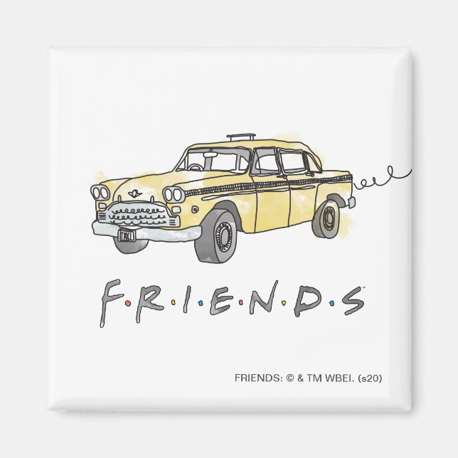 Imã FRIENDS™ | Táxi (Frente)