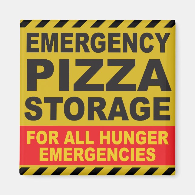 Imã Frigorífico de ARMAZENAMENTO PIZZA (Frente)
