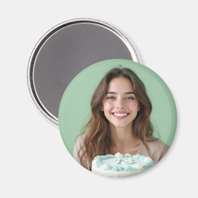Imã Frigorífico de Keepsasasak de Celebração de Fotos  (Front/Back)