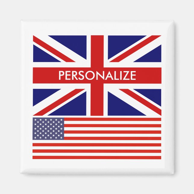Imã Frigorífico inglês britânico Union Jack (Frente)