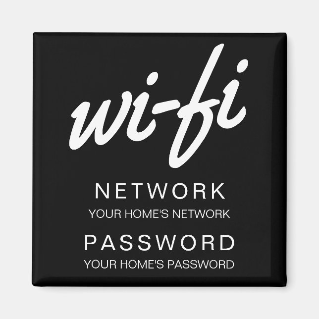 Imã Frigorizador de Senha Wifi (Frente)