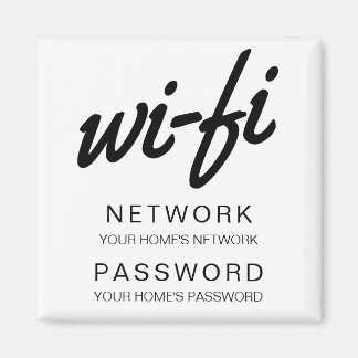 Imã Frigorizador de Senha Wifi