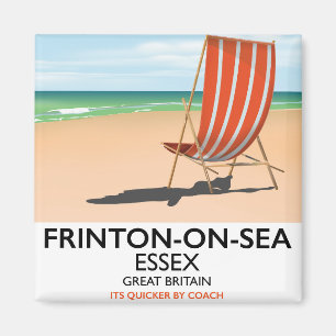 Imã Frinton-on-Sea, Essex, poster à beira-mar.