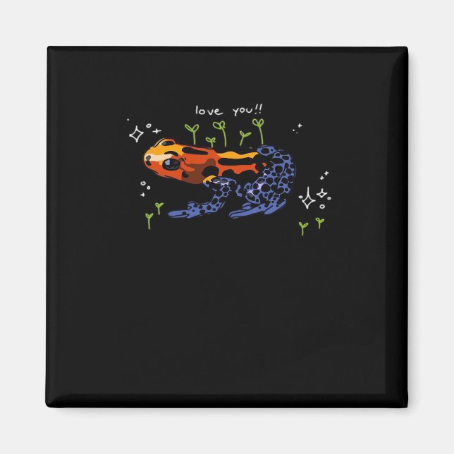 Imã Frog Who Loves You Simple Classic Style (Frente)