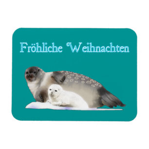 Ímã Froliche Weihnachten - Selo com Toque