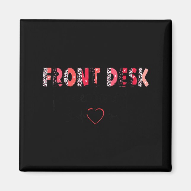 Imã Front Receptionist Desk Valentines Day Hostal Nurs (Frente)