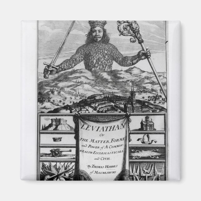 Imã Frontispece por Thomas Hobbes de Malmesbury (Frente)