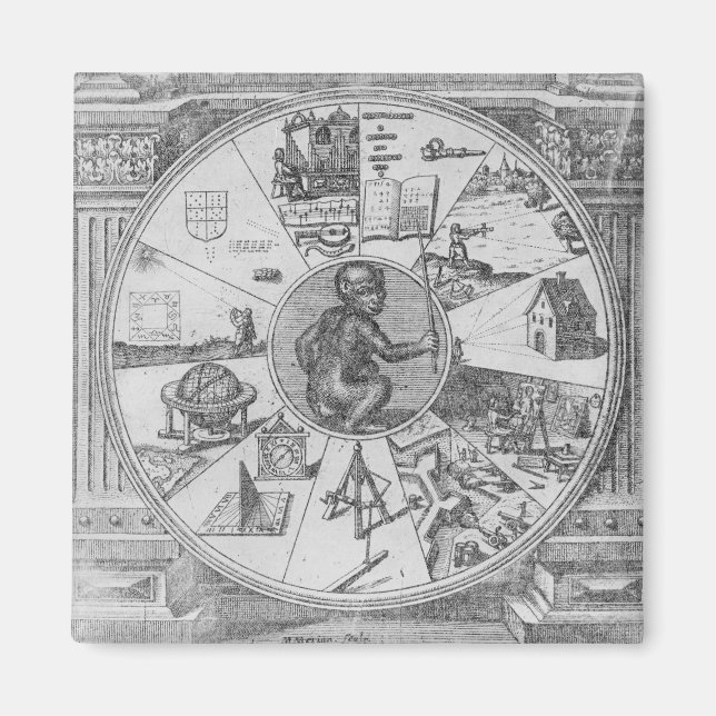 Imã Frontispício ao Utriusque de Robert Fludd (Frente)