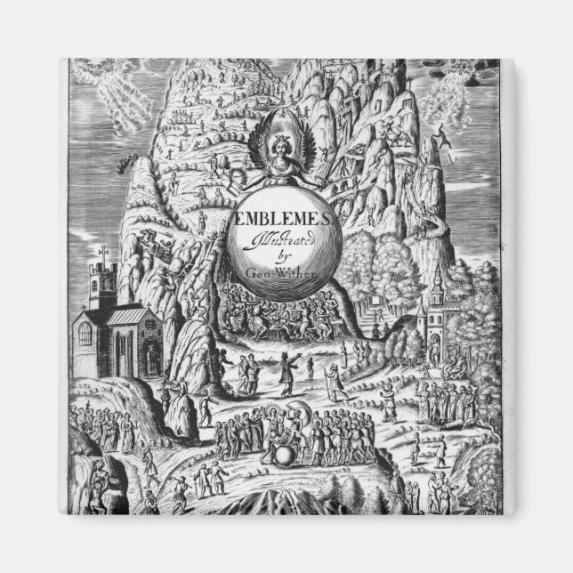 Imã Frontispício aos "Emblemas" de George Wither, 1635 (Frente)