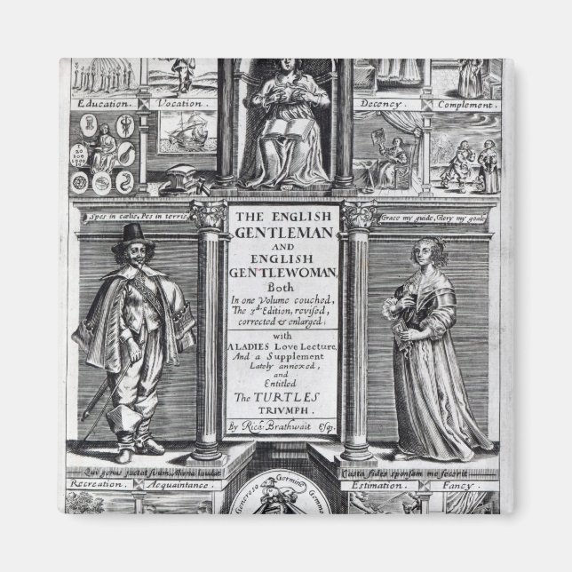 Imã Frontispício para o "Cavalheiro Inglês" (Frente)