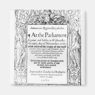 Imã Frontispiece a uma conta do parlamento