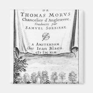 Imã Frontispiece, 'o Utopia de Thomas More