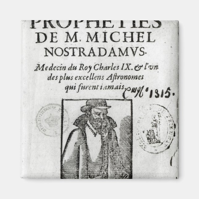 Imã Frontispiece para "Les Propheties de M. Michel (Frente)