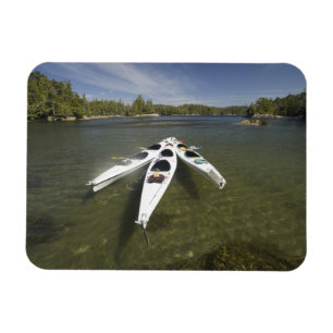 Ímã Frota de Kayak em Repouso Durante o Final da Tarde