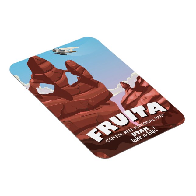 Ímã Fruita Capitol Reef Parque Nacional Utah (Lado Direito)