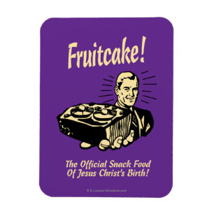 Ímã Fruitcake! A comida de petisco do nascimento de
