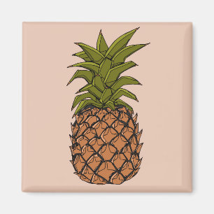 Imã Fruta Abacaxi Vintage
