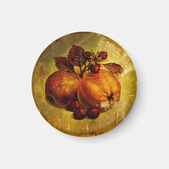 Imã Fruta amarela vítrea (Frente)