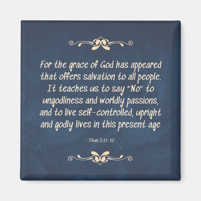 Imã Fruta da Espírito - Autocontrolo (Frente)