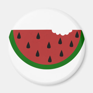 Imã fruta de comida, melancia picada