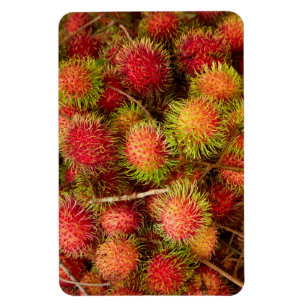 Ímã Fruta de Rambutã no Mercado de Can Duoc