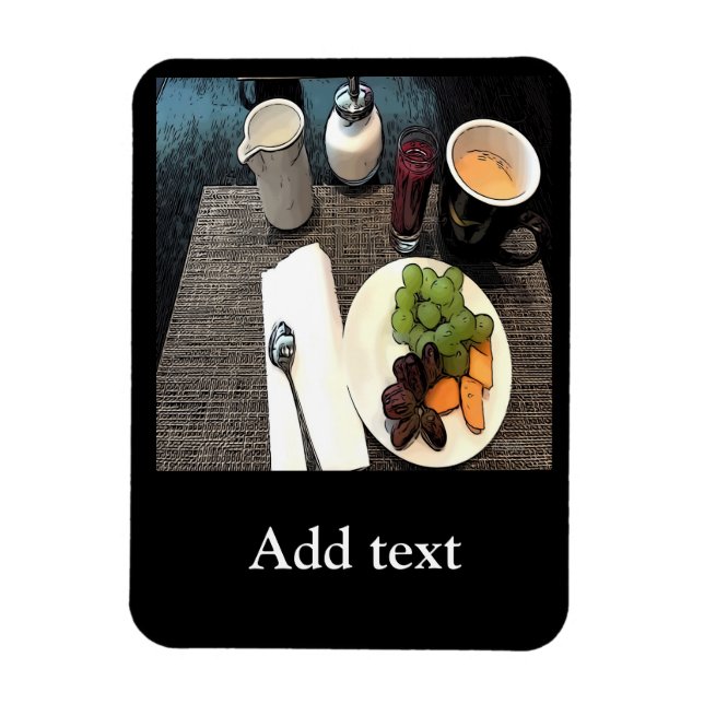 Ímã Fruta e café (Vertical)