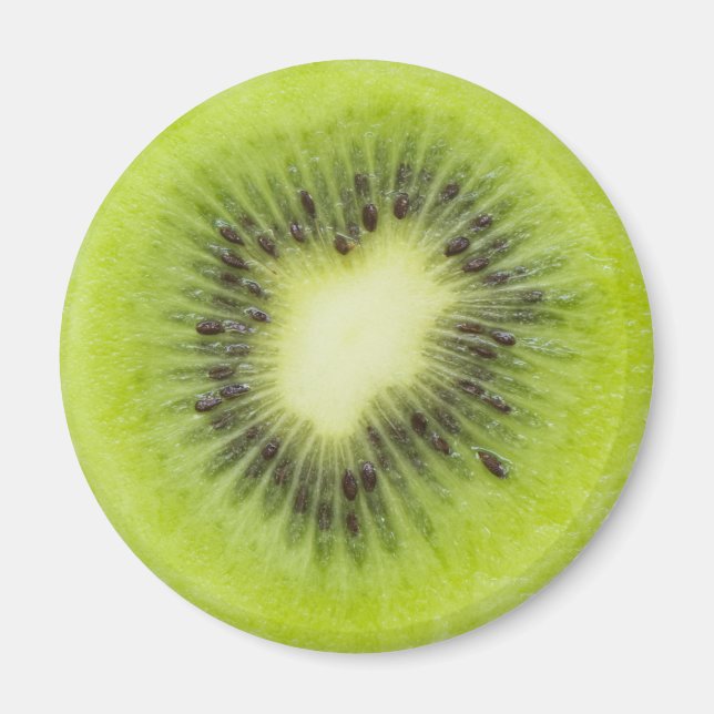 Imã Fruta fresca de kiwi. Fechamento de fatias redonda (Frente)