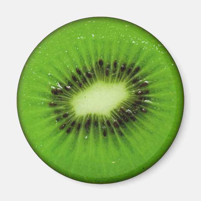 Imã Fruta Kiwi Fatia Fresca (Frente)