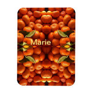 Ímã Fruta laranja simples adicionar nome mínimo person