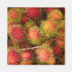 Imã Fruta Rambutan no mercado Can Duoc