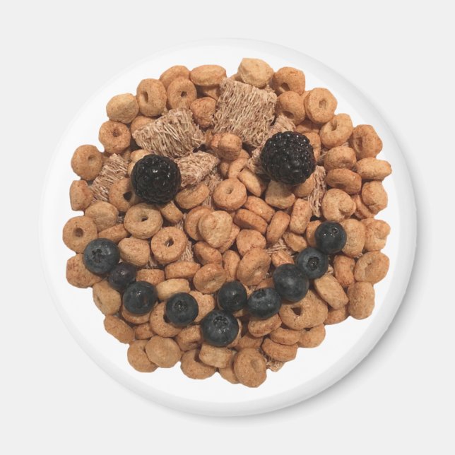 Imã Fruta Sorridente e Face Cereal (Frente)