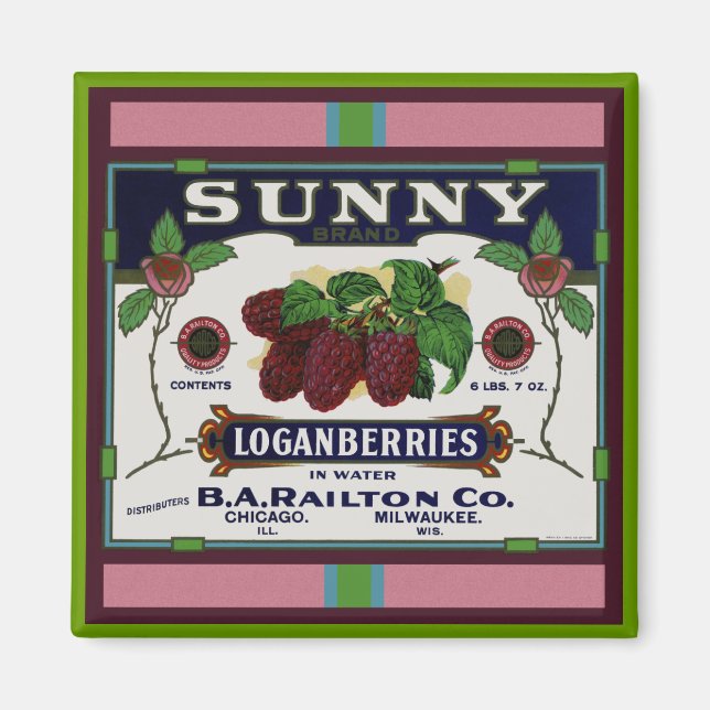 Imã Fruta Sunny Loganberry (Frente)