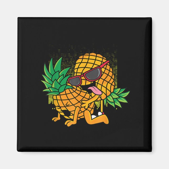 Imã Fruta Tropical Engraçada, Roupa de Humor, Co. Uppe (Frente)