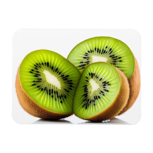 Ímã Fruta verde kiwi (Horizontal)