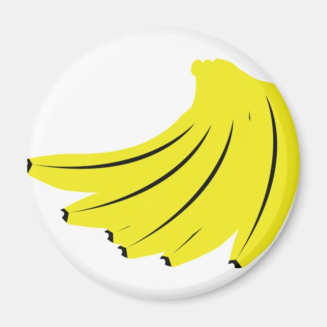 Imã frutas de bananas amarelas (Frente)
