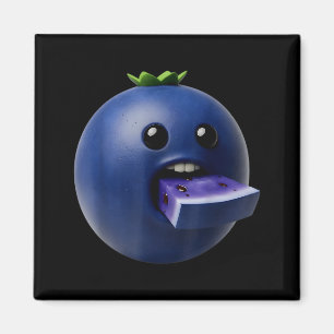 Imã Frutas de Nicho Amora Azul Engraçada Meme Rotação