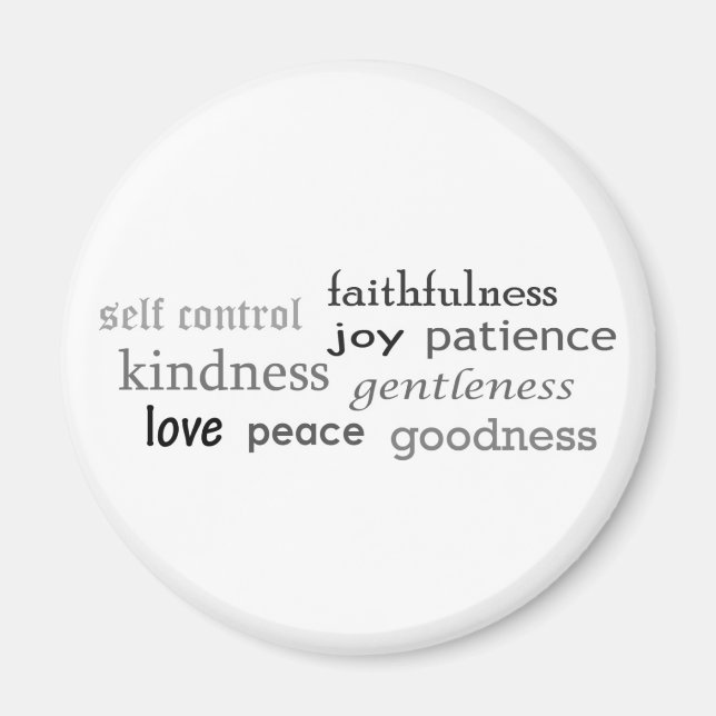 Imã Frutas do Espírito, Galatianos 5:22-23 (Frente)