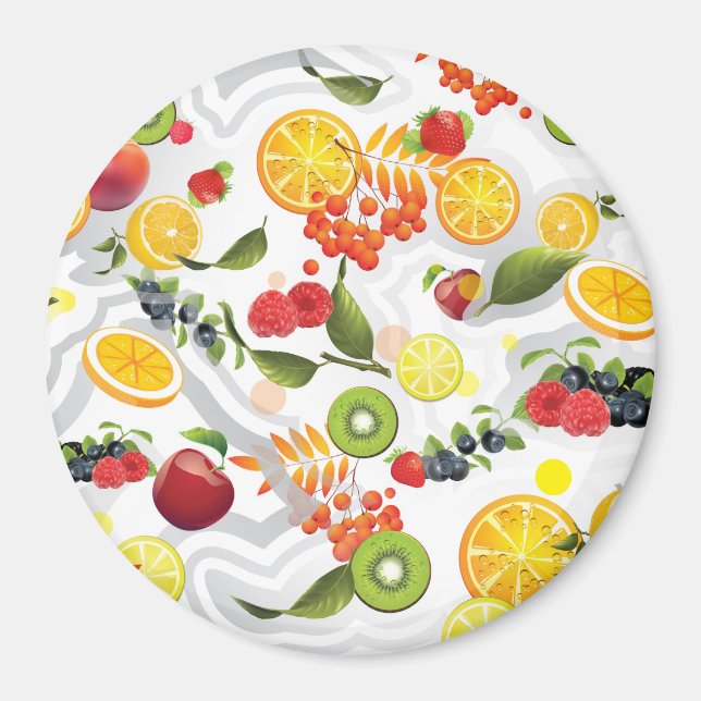 Imã Frutas mistas 5 (Frente)