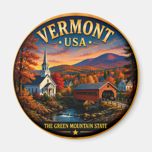 Imã Fuga de Montanha de Outono em Vermont 🟡
