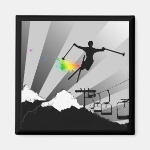 Imã fuga do pó do esqui