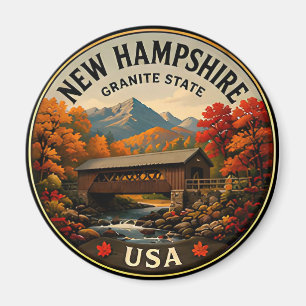 Imã 🟡 Fuga para as Montanhas Brancas de New Hampshire