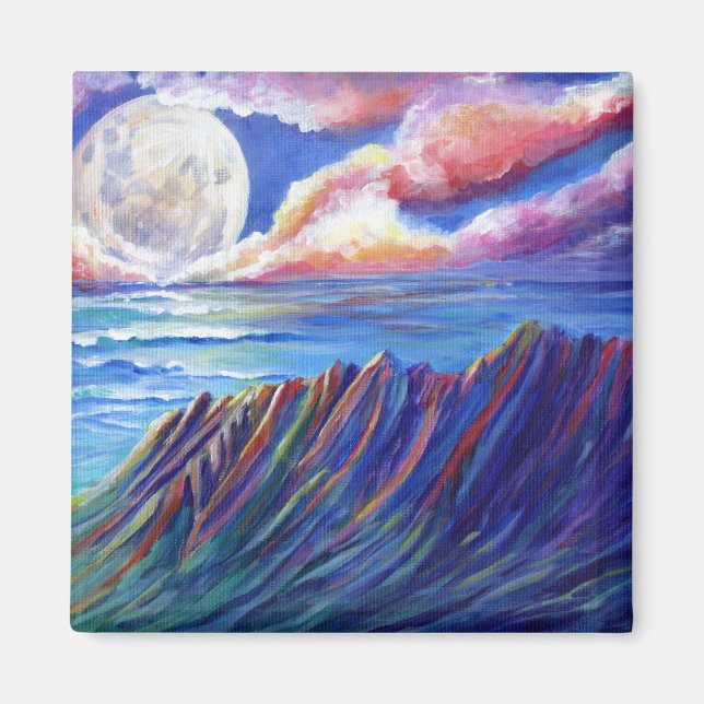 Imã Full Moon Over Kauai Kalalau Valley (Frente)