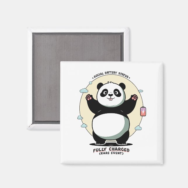 Imã Fully Charged Rare Event – Social Battery (Front/Back)