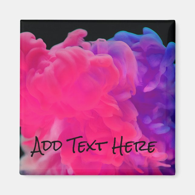 Imã Fumaça digital rosa e roxa (Frente)