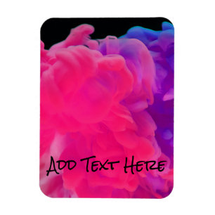 Ímã Fumaça digital rosa e roxa