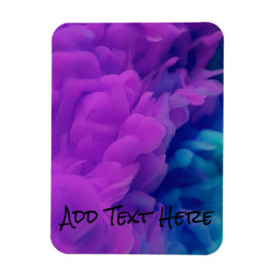 Ímã Fumaça digital roxa e azul