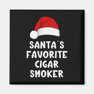 Imã Fumante de charuto favorito do Papai Noel de Natal